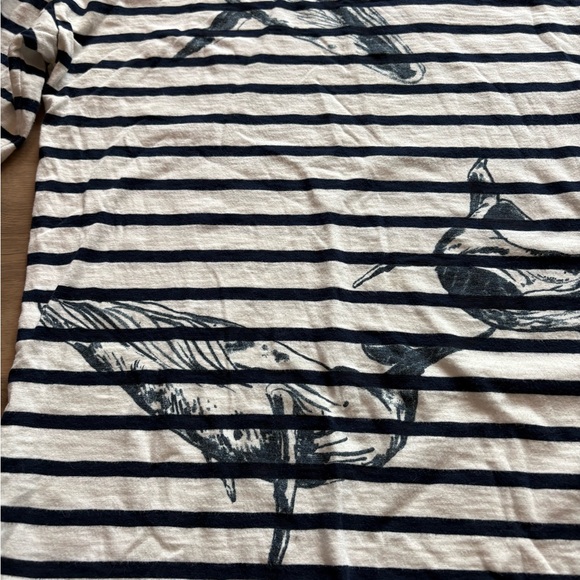 J. Crew x Wildlife Conservation Society striped long sleeve featuring whales - Picture 2 of 6